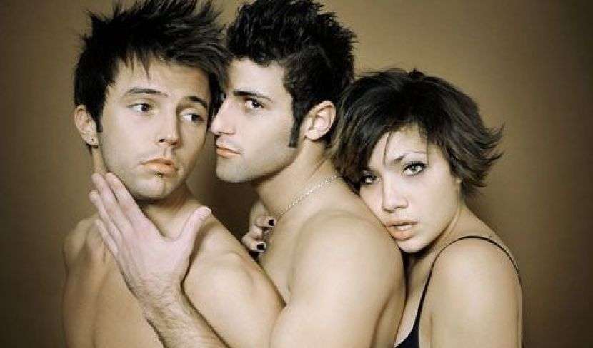 Bisexual Orgy Three Guys And One Girl 4